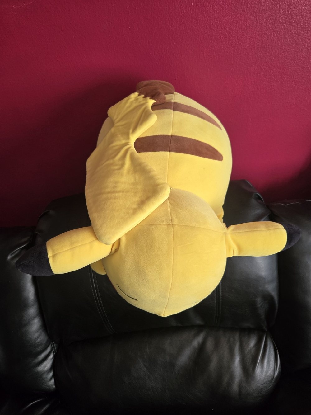 Large Yellow Sleeping Pikachu Plush - Picture 3 of 6